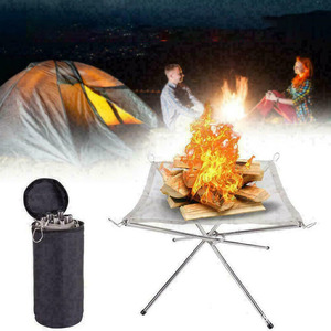 <strong>Portable</strong> <strong>Fire</strong> <strong>Pit</strong> for Camping Foldable Campfire Stand - Outdoor Camping Barbecue Grill - Product Image 3