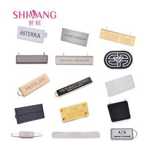 Фурнитура фабрики Shiwang, аксессуары для сумок, одежда на заказ, металлический логотип, этикетка, фирменная бирка, буквенная табличка