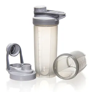 Eco-Vriendelijke Producten 2024 Outdoor 500Ml 700Ml Plastic Proteïne Shaker Waterfles Met Mengbal