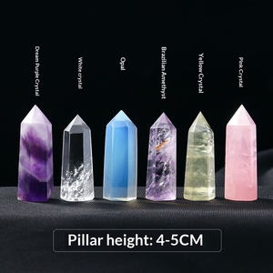 Bloque y Cubo de Cristal Feng Shui Natural Hecho <span class=keywords><strong>a</strong></span> Mano, Hexagonal de Seis Prismas, para Meditación, Reiki, Energí<span class=keywords><strong>a</strong></span>, Chakra, Decoración del Hogar - Product Image 3