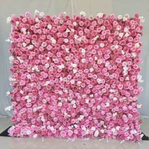 Fabbrica su misura <span class=keywords><strong>rosa</strong></span> artificiale della parete del fiore della festa nuziale di seta artificiale del fiore sullo sfondo della parete per la decorazione di nozze - Product Image 6