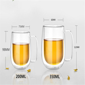 <strong>Manufacturer</strong> Sale Transparent Heat-proof Insulated Double Wall Glass Cup - Product Image 6