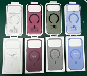 Coque <span class=keywords><strong>de</strong></span> téléphone magnétique transparente dégradée avec grande fenêtre pour objectif d'appareil photo, antichoc, couleur bonbon, pour iPhone 16 17 18 Pro Max - Product Image 1