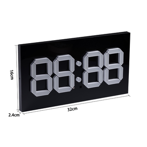 CHEETIE CP123 Decorative LED Wall <strong>Clock</strong> Dimmable Time <strong>Memory</strong> 12 or 24 Date 4 Digits LED 3D Wall <strong>Clock</strong> - Product Image 2