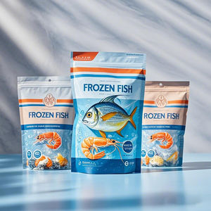 Sachet thermoscellé impression héliogravure personnalisé Sacs d'emballage de fruits de mer congelés séchés Sac de <span class=keywords><strong>poisson</strong></span> congelé fumé - Product Image 4