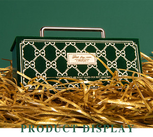 <span class=keywords><strong>Golden</strong></span> Ocean Luxury cartón personalizado cumpleaños flor perfume joyería cosmética caja de embalaje de regalo con asa favores de la boda - Product Image 4