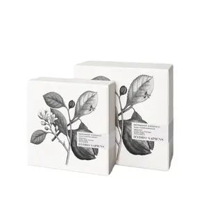 Individuelle Augencreme-Parfüm-Glasflasche Hautpflege Geschenkverpackungsbox mit Seidenpapier