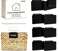 Porte-étiquettes à clipser en métal pour bacs de rangement, paniers, étagères et bacs d'organisation