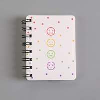 Vente en gros Fleur Série A7 Mini-Portable Carnets B5 Étudiant Papeterie avec PP Couverture Spirale Lié HONGEN NB-01 pour Cadeaux