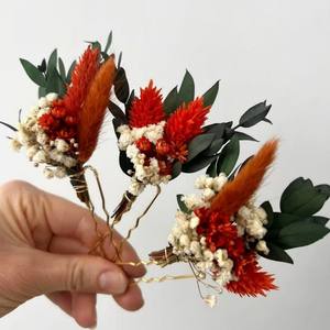 G192 Ramillete de Flores Secas Hecho a Mano, Estilo Coreano, Flor Eterna, para Novios, Boda, Fiesta, Graduación - Product Image 2