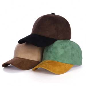 Casquette de baseball sportive à deux tons en daim Hiblan personnalisée BSCI, 6 panneaux, logo brodé 3D, vente en gros, structurée, style papa, 100% polyester - Product Image 1