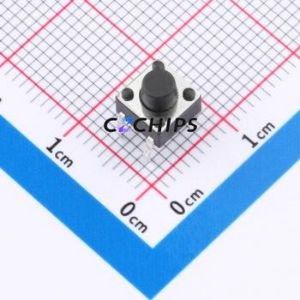 TS-1095PD-A5B2-D2 Tactile Switch Through hole-4P,6x6mm Switch Single Pole Single Throw Round Button 1.8N Through Hole - Product Image 1