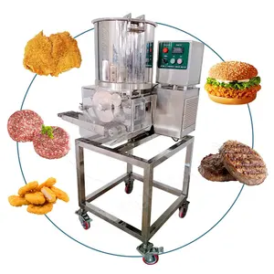 Otomatik tavuk Nugget Hamburger Burger presi Maker Jamaican sığır Patty formu kalıp makinesi fiyat yapmak