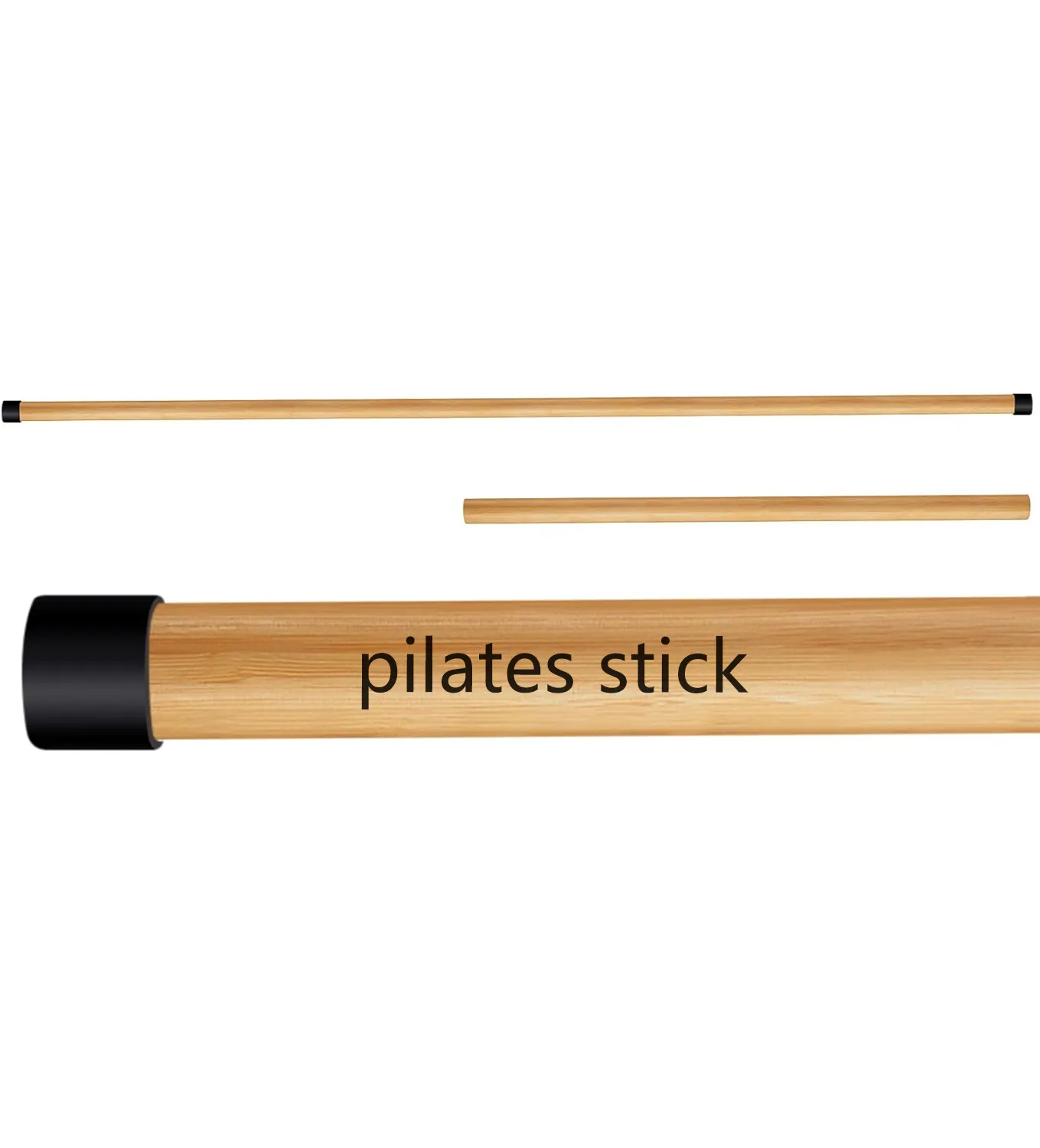 Hochwertige natürliche Holz farbe Holz dübel Übung Holz Buche Ahorn Stange Pilates Sticks