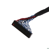 كابل LVDS FIX-30P-D8 ثنائي القنوات 8 بت بمسافة بين 1.0 مم ودبابيس مزدوجة 30FIX، ضفيرة أسلاك PVC بطول 200 مم، 220 فولت، للاستخدام المنزلي الإلكتروني