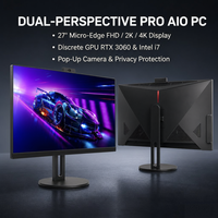 Ordinateur de bureau tout-en-un D4 4K 27 pouces 3840x2160 Intel Core I7 DDR4 SSD Windows 11 Bluetooth WiFi pour la conception et le travail en studio