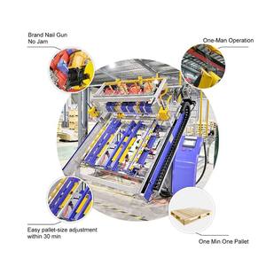 Machine à clouer les palettes Stringer Équipement de fabrication de palettes - Product Image 1