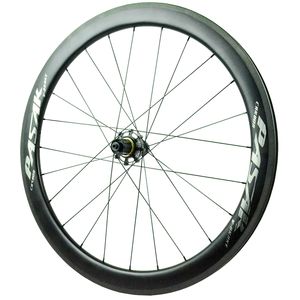 גלגלי אופני כביש 700C מסיבי פחמן, סט גלגלים קל משקל, גלגלי כביש פחמן עם בלמי V/C, חישוק קרבון ללא צמיג פנימי 50 קלינצ'ר, חישוק קרבון ללא צמיג פנימי, חישוקי Direct-Pull F/V - Product Image 3