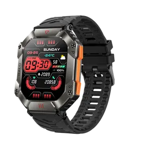 Altimètre barométrique boussole multifonctionnel Montres Intelligentes Pour Hommes montre intelligente écran tactile Sport Smartwatch