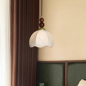 Candelabro grande de lujo moderno, nuevo diseño, luces colgantes clásicas con pantalla de fieltro ovalada, Base E12, decoración colgante para el hogar - Product Image 5