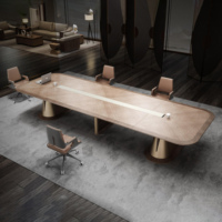 Bureau de direction en bois massif de luxe, bureau de PDG en noyer avec armoire latérale, table de bureau haut de gamme pour directeur, ensemble de meubles de direction