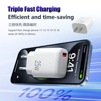 Chargeur USB-A 25W à succès pour prise UE, adaptateur de voyage super rapide QC3.0 avec protection OTP et matériau PC ignifuge pour Note 10