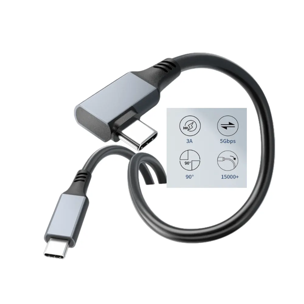 2024 Ip ligne TV pièces câbles récepteurs 3A courant USB-C VR fil spécial 5Gbps 90 prise câble 6m