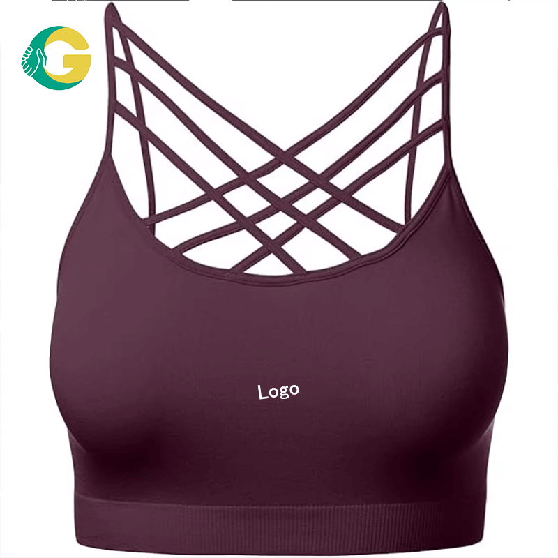 Women's Plus Size Strapless Front Closure Sports Bra High Support Shockproof Breathable Wire Free Yoga Gym Running Activewear