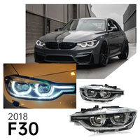 Phares LED pour BMW Série 3 F30 F35 2012-2019, Feux de Jour DRL Angel Eye Accessoires Automobiles 2 PIÈCES