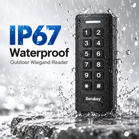 SK2-R EM 125kHz RFID Wiegand Keypad Reader IP67 Tahan Air Pembaca Kontrol Akses Luar Ruangan Dengan Tombol Berlampu Latar