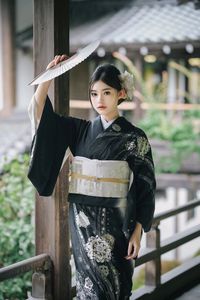 Kamisomo लड़की किमोनो महिलाओं की पारंपरिक पोशाक जापानी foditiss जापानी शैली युकाटा फोटो फोटोग्राफी पोशाक जापानी किमोनो - Product Image 6