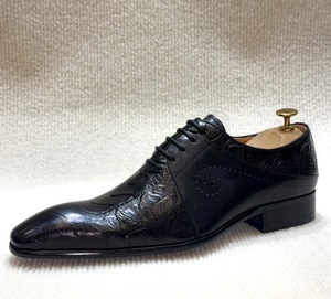 Zapatos de Vestir de Cuero de Grano Completo para Hombre, Modelo 2026, Cómodos, Estilo Derby Oxford, para Eventos Formales, Negocios y Bodas - Product Image 1
