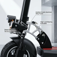 Trottinette électrique homologuée route XFY, homologuée CE, trottinette tout-terrain 10 pouces, frein électronique, 20Ah longue autonomie, 500W, alliage d'aluminium complet