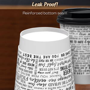 Custom Eco Friendly Disposable Double Wall Paper <b>Cups</b> 8oz-16oz <b>for</b> Wine & Mineral Water Boba Tea Beverage - Product Image 3