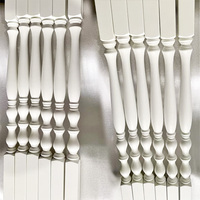 Balustrades et mains courantes d'escalier en bois blanc de mode moderne Unique personnalisé nouveau design de colonne simple créatif rampe unique
