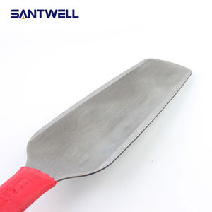 65 #   Truelle à briques double face en acier au manganèse |   Outil de maçonnerie avec poignée en plastique antidérapante pour la construction et la pose de briques - Product Image 4