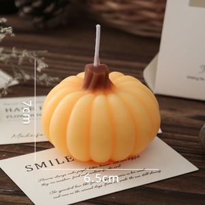 Halloween Pumpkin scented <b>candle</b> factory modeling <b>candle</b> ornaments holiday gifts souvenirs wholesale cross-border fragrance - Product Image 4