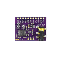 Carte de décodage DAC Audio numérique sans perte GY-PCM5102 de haute qualité Interface de microcontrôleur I2S/I2S pour Kits de Modules électroniques
