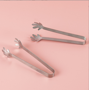 DFT06-6 Accessoires de cuisine, Cadeaux promotionnels personnalisés, Gadgets pour boissons froides, Pinces à glace et à sucre en acier inoxydable - Product Image 1