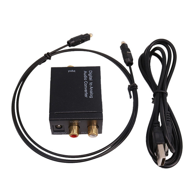 USB Cable Digital to Analog Audio Converter Fiber to Analog Signal Plastic Material Stock Product