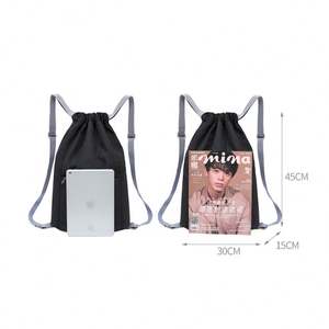 Mochila Deportiva Ecológica de Poliéster con Cordón, Malla, Logotipo Personalizado, Bolsas Deportivas con Cordón para Promoción - Product Image 2