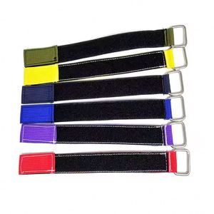 YUSEN Adjustable <b>Adhesive</b> Nylon <b>Hook</b> and Loop Strap Flexible Elastic <b>Hook</b> Loop Band With Buckle - Product Image 2