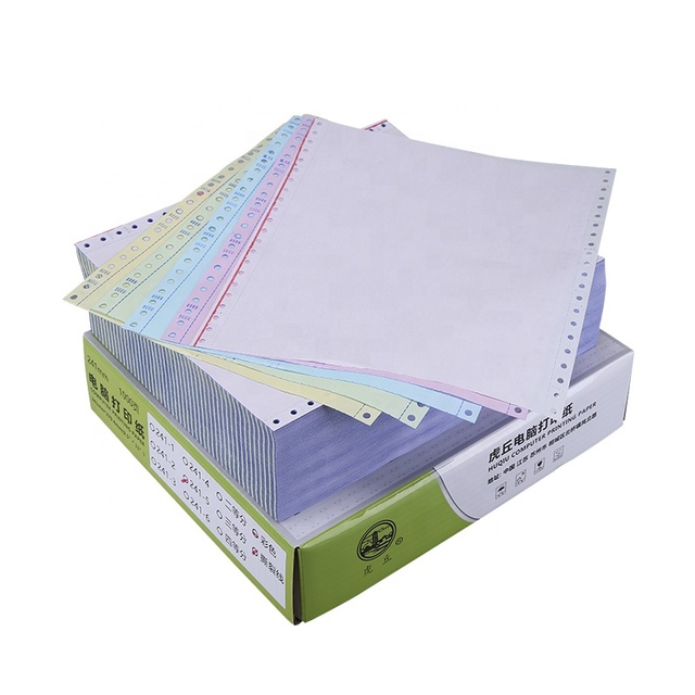 1-6 Ply Carbonless Paper 9.5''*11'' Top Grade Ncr Carbonless Continuous Computer Printing Paper