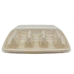 En stock – Boîte jetable biodégradable et compostable en bagasse de canne à sucre pour tacos à emporter - Product Image 1