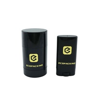 Flacon de déodorant à bille vide blanc noir pour cosmétiques 15 ml 30 ml 50 ml 75 ml, baume, déodorant corporel, stick, récipient R888