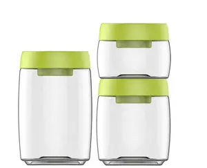 High quality 800ml glass coffee can vacuum sealed can glass pull can food particles vacuum container bottle