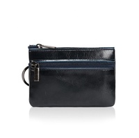 Hot Sale Mini Kulit Asli Gantungan Kunci Dompet Kartu Pemegang Koin Dompet Wanita