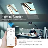 Motor Eléctrico Inteligente para Ventanas con Cadena, Abreventanas WiFi, Motor para Tragaluces y Toldos, Control por App para Hogar Inteligente