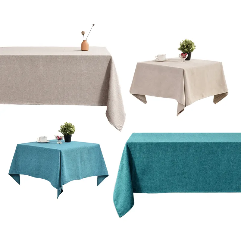 Nappe De Table Rectangulaire 6 Couvert Manteles De Mesa Rectángulo Mantel De Lino Mantel resistente a las manchas