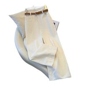 Summer New Vintage Casual Straight Leg <strong>Jeans</strong> for <strong>Women</strong> Hot-Selling Slim Fit <strong>Cropped</strong> Denim Pants Small Size Wide-Leg Styles - Product Image 5